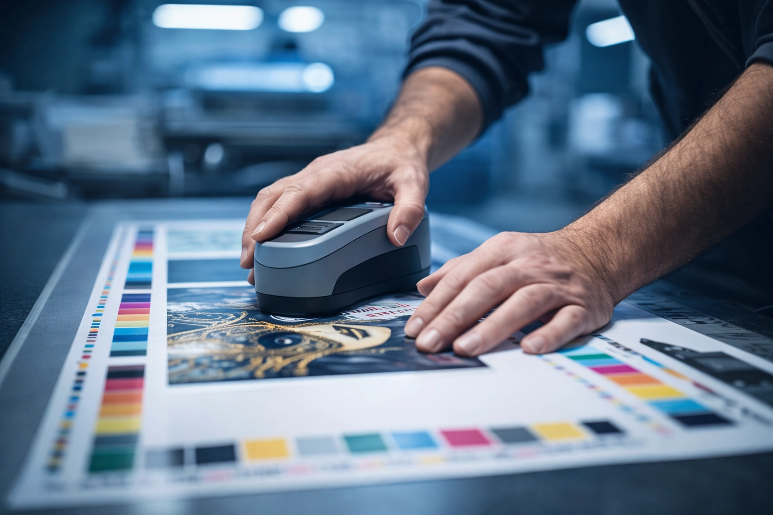 Kontrola jakości koloru przy druku