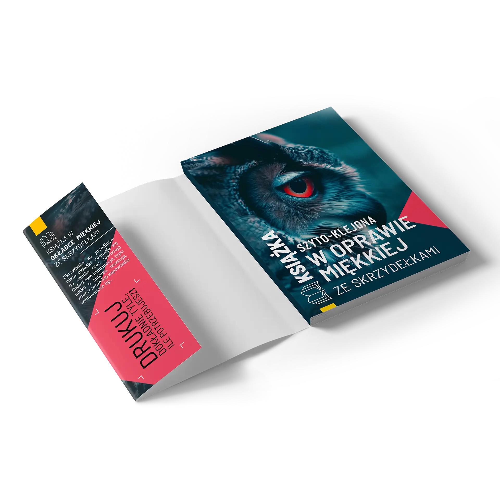 Książka w oprawie miękkiej ze skrzydełkami